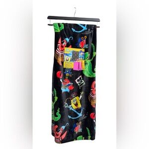 SpongeBob Squarepants Black and Green Blanket